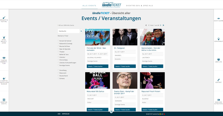 eboxx webdesign, eventportal, veranstaltungen, österreich